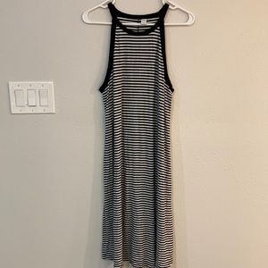 Black and White striped sundress. Large. Old Navy